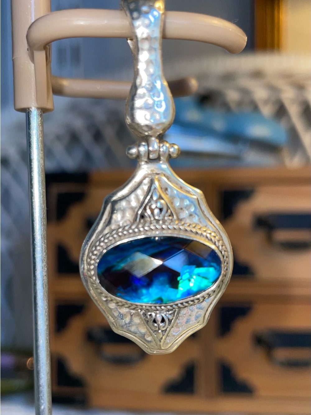 SARDA Abalone Pendant Enhancer Sterling Silver